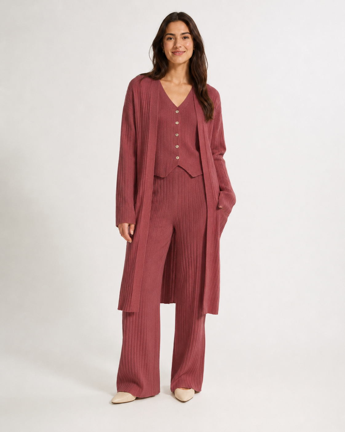 3 piece co-ord set with shrug