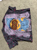 Retro Vintage Wash Minion Sequin Graphic Tee size 40-42-44