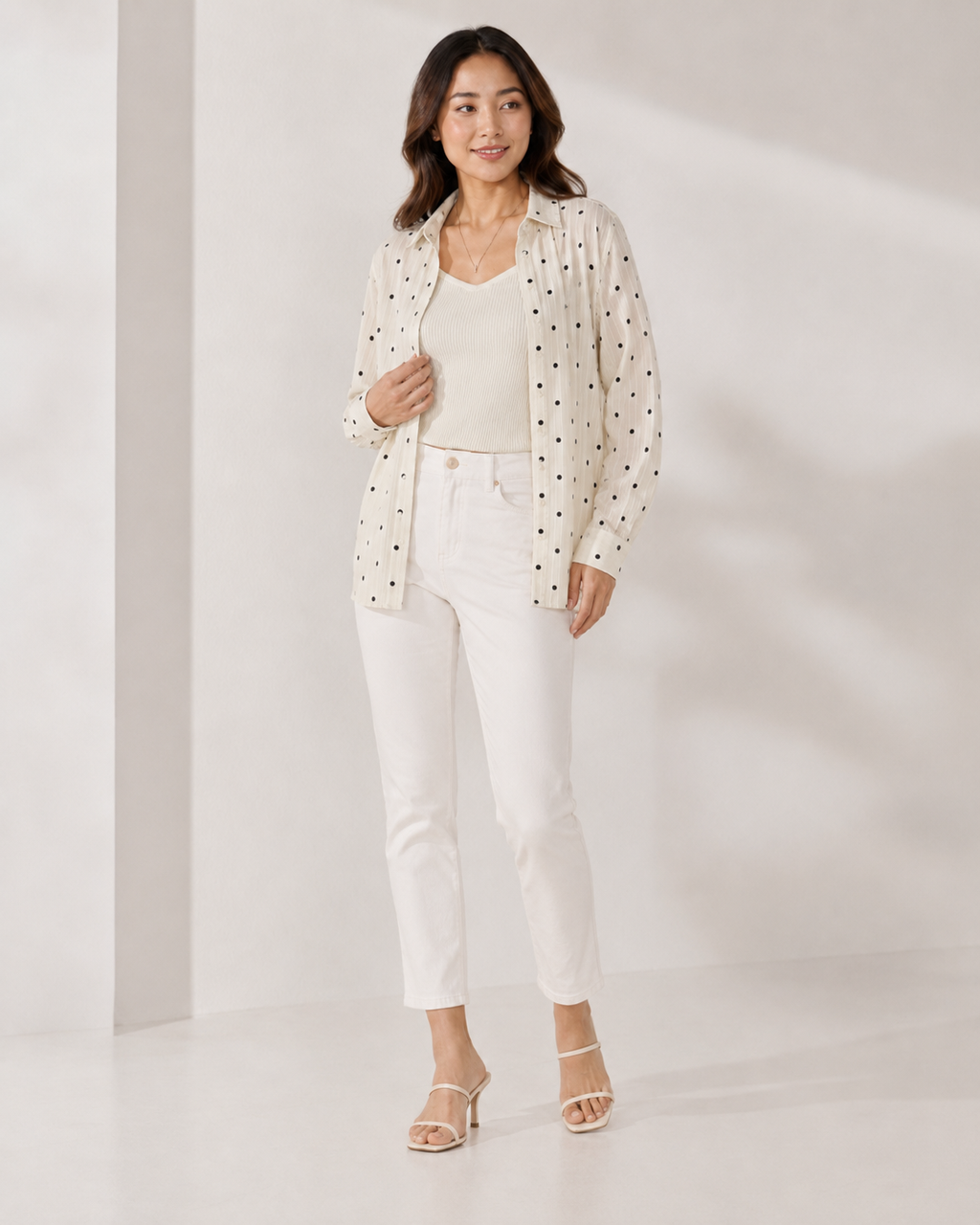The Ultimate Springtime Layering Set: Printed Button-Downs & Knit Camisoles